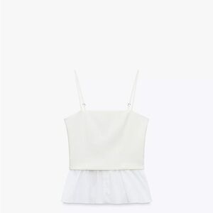 Zara White Camisole Top